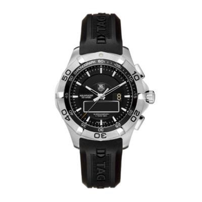 TAG Heuer Aquaracer 300M Chronotimer 43 Stainless Steel / Black / Rubber